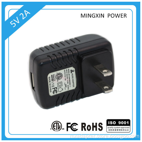 AC/DC 5v 2000ma usb UL power adapter for USA market